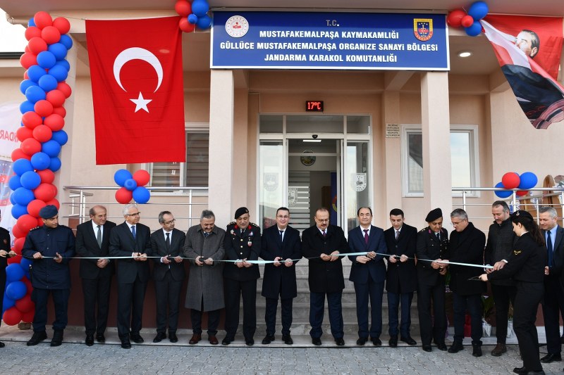 MUSTAFAKEMALPAŞA OSB JANDARMA KARAKOL KOMUTANLIĞI BİNASI YAPILAN TÖRENLE HİZMETE GİRDİ