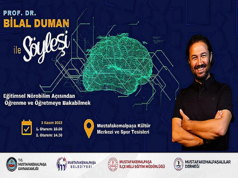 Prof. Dr. Bilal DUMAN 3 Kasım 2023 te Mustafakemalpaşa' da